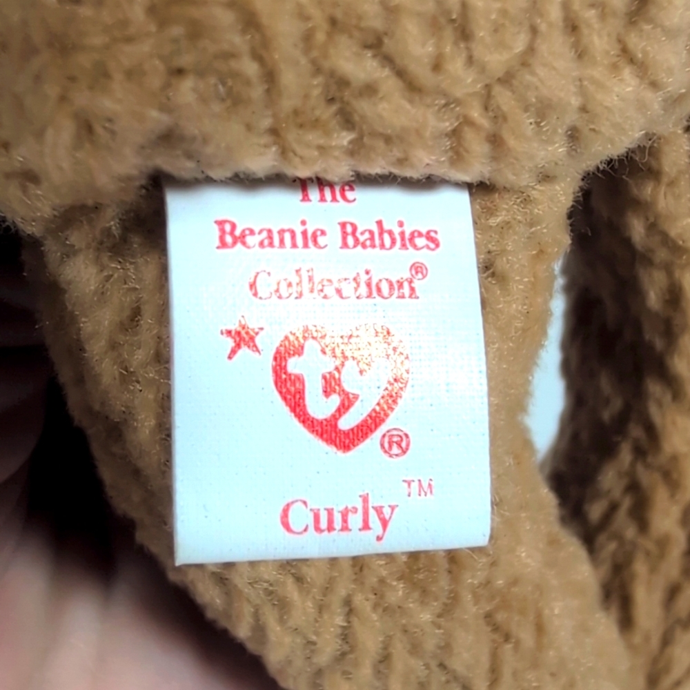 Ty Curly Beanie Baby Vintage 1993 - Picture 6 of 7